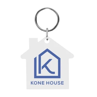 Keys attached to the small house silhouette charm
