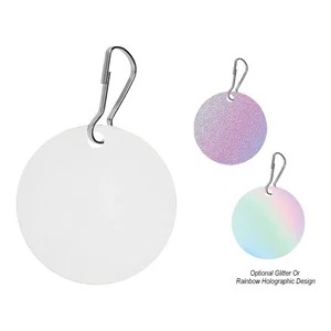 Acrylic Zipper Pull - Circle