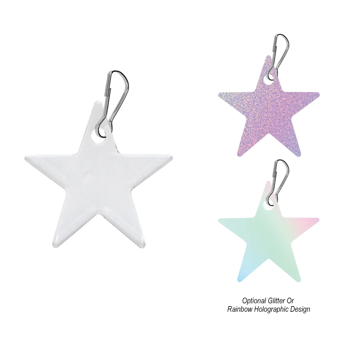 Acrylic Zipper Pull - Star — view 5