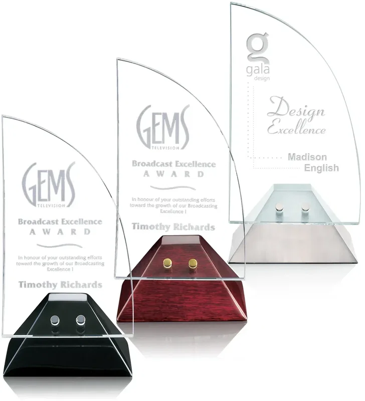 Custom Crystal Acton Excellence Award β view 1