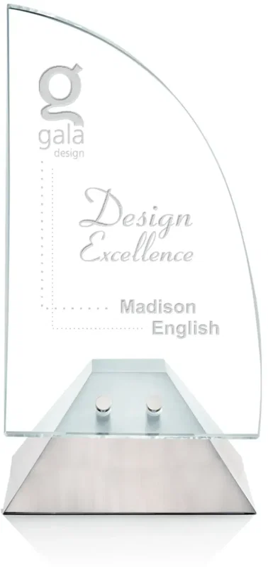 Custom Crystal Acton Excellence Award — view 4