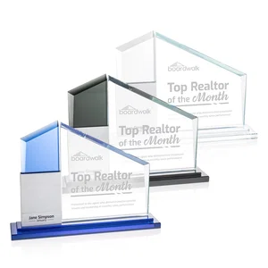 Starfire Crystal Award with Six-Block Aluminum Stacker Base