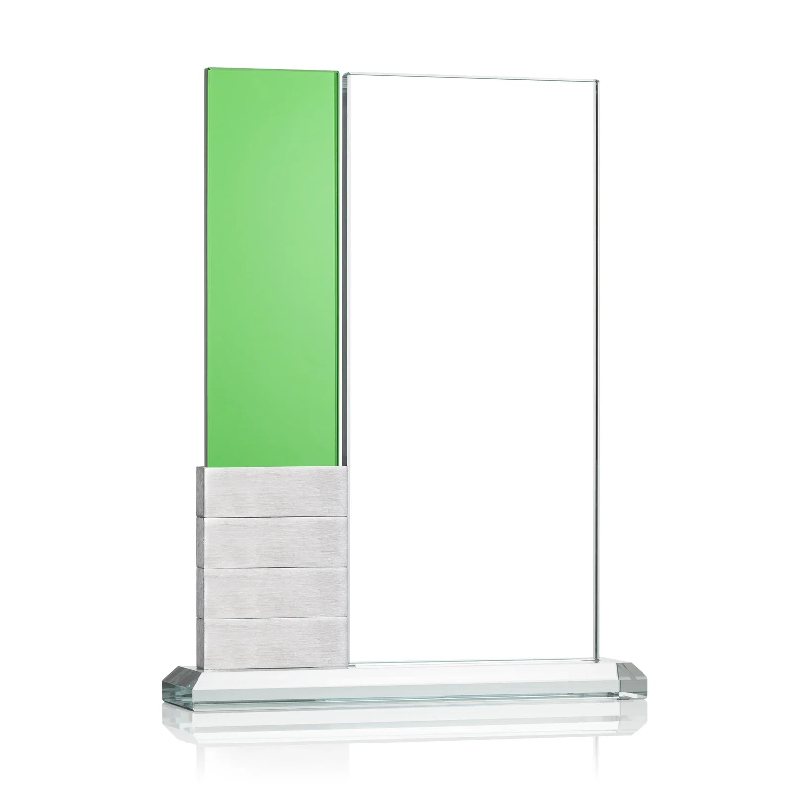 Personalized Starfire Crystal Tower Award, Up to Twelve Aluminum Blocks for corporate award ceremonies