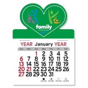 Custom Heart Peel-N-Stick® Calendar