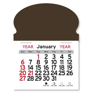 Custom Oval Peel-N-Stick® Calendar