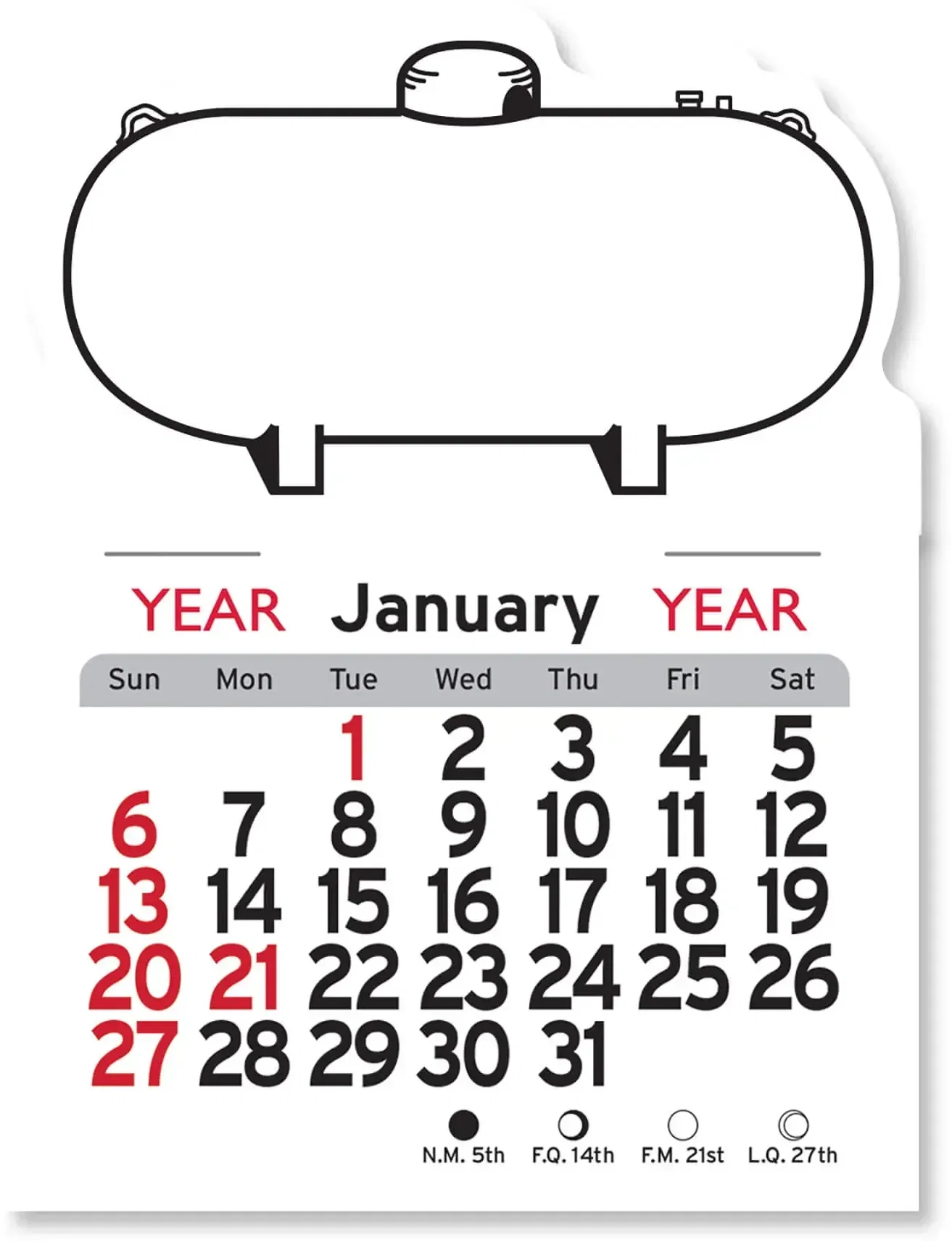 Custom Logo Propane Tank Calendar — view 2