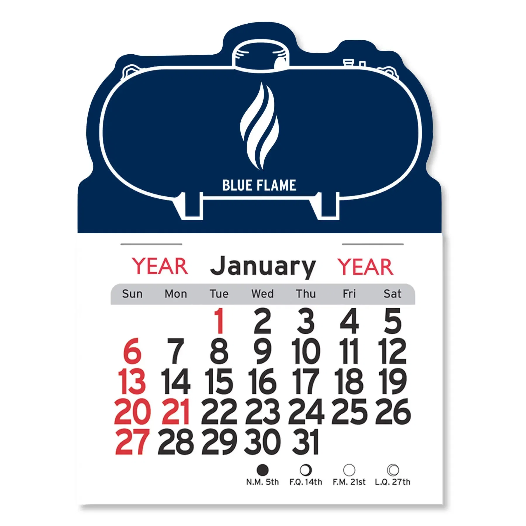 Custom Logo Propane Tank Calendar