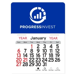 Custom Peel-N-Stick® Promotional Calendar - Rectangle