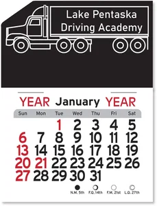 Custom Truck Calendar Pad