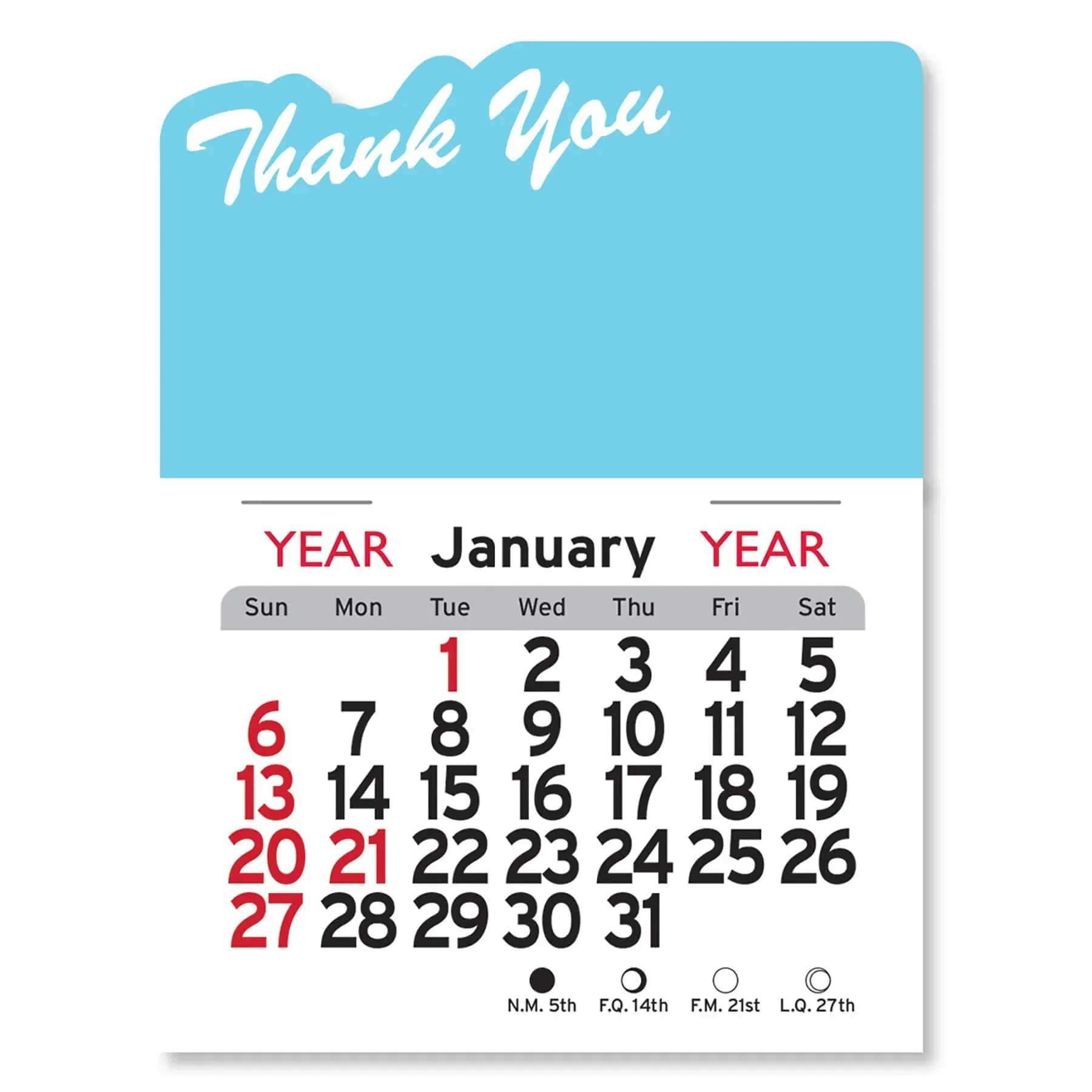 Peel-N-Stick® Thank You Calendar