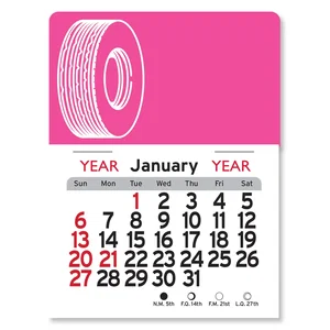 Custom Tire Calendar - Peel-N-Stick®