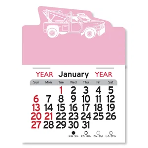 Tow Truck Peel-N-Stick® Calendar Pad