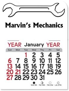 Peel-N-Stick® Wrench Calendar