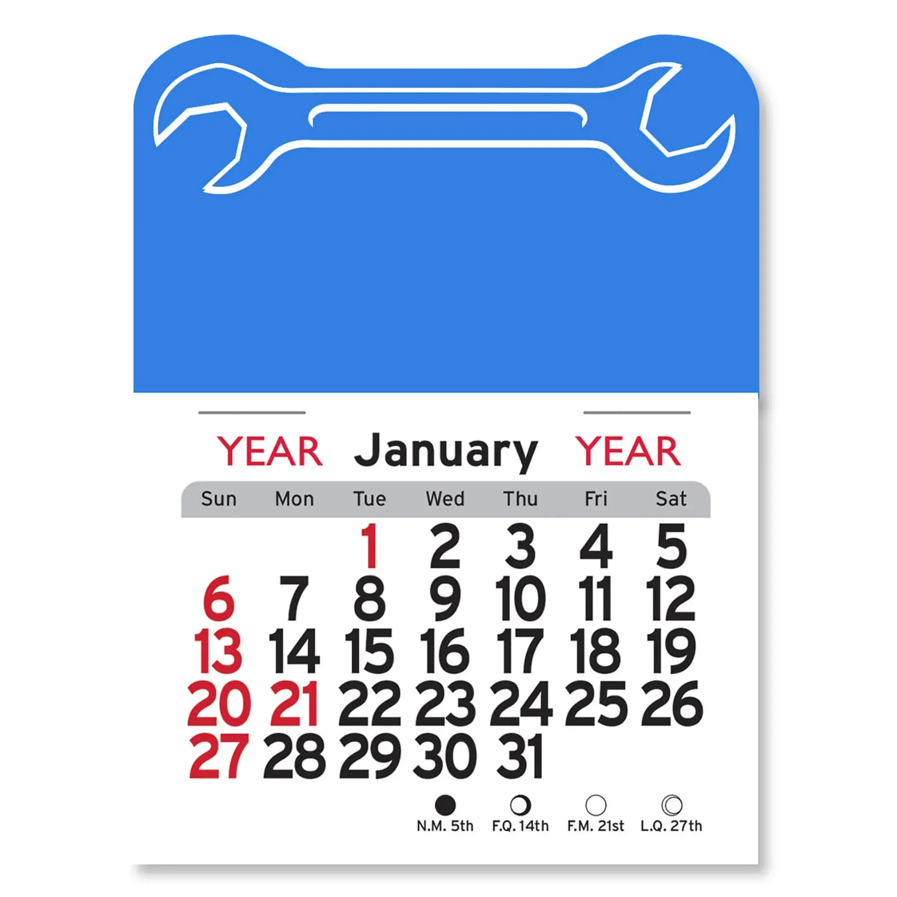 Peel-N-Stick® Wrench Calendar — view 2