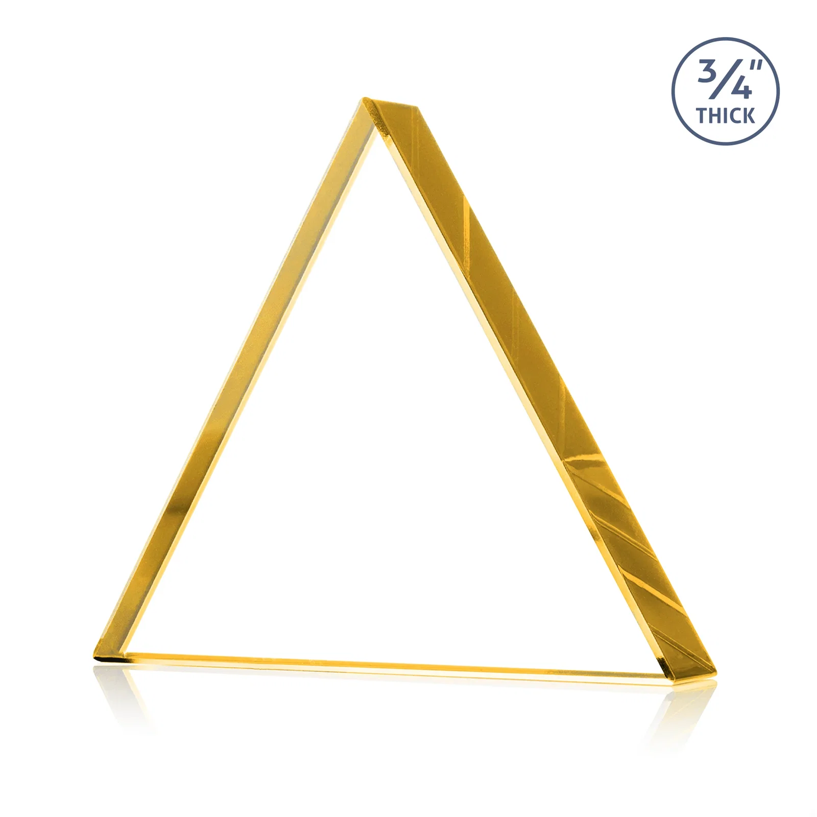 Custom printed Starfire Crystal Triangle Award With a Modern Silhouette for safety achievement programs