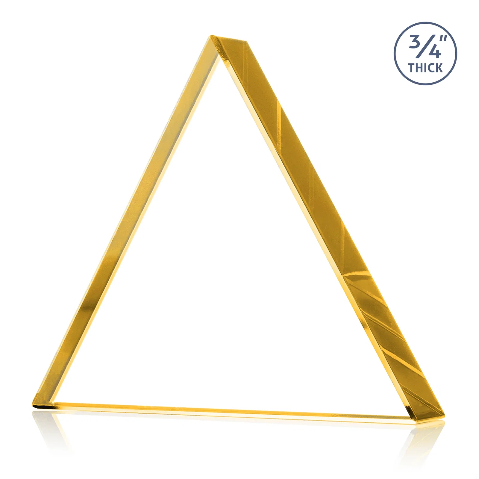 Custom printed Starfire Crystal Triangle Award With a Modern Silhouette for dealer and partner awards