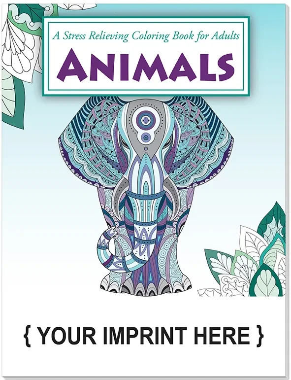 Adult Coloring Book - Animals Stress Relieving Coloring Book for Adults