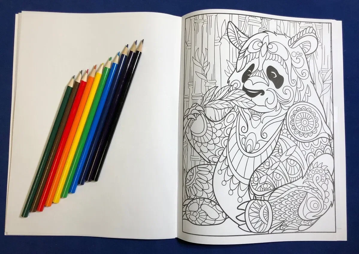 Adult Coloring Book - Animals Stress Relieving Coloring Book for Adults — view 3