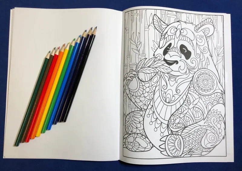 Adult Coloring Book - Animals Stress Relieving Coloring Book for Adults — view 3