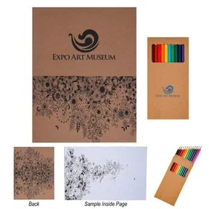 Adult Coloring Book With Colored Pencils