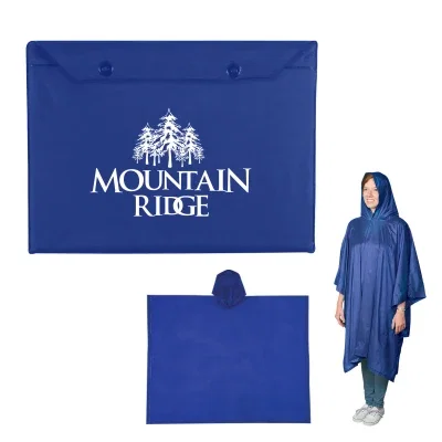 Poncho unfolded to show the full length