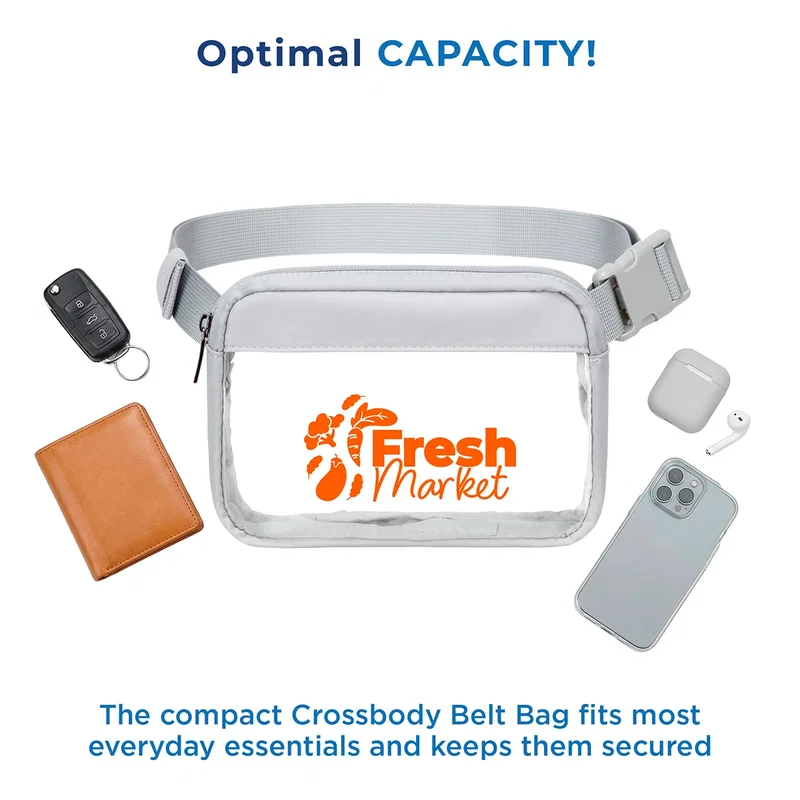 Angled view of the promotional Aero LOFT Crossbody Belt Bag showing the adjustable strap