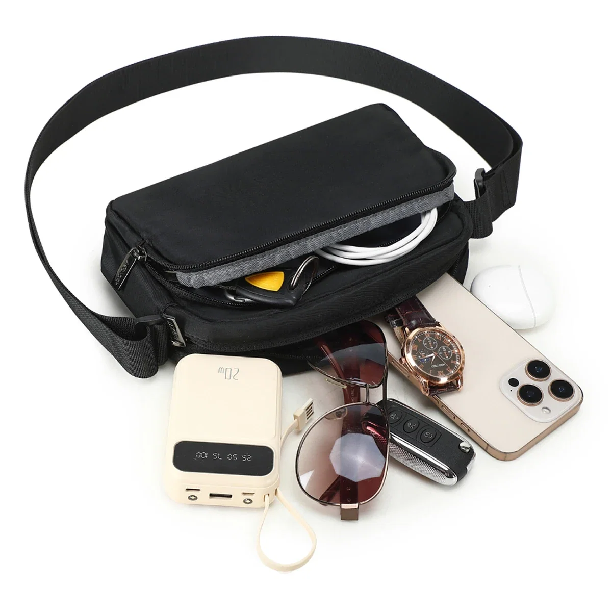 Aero LOFT Crossbody Companion Bag shown from the side profile