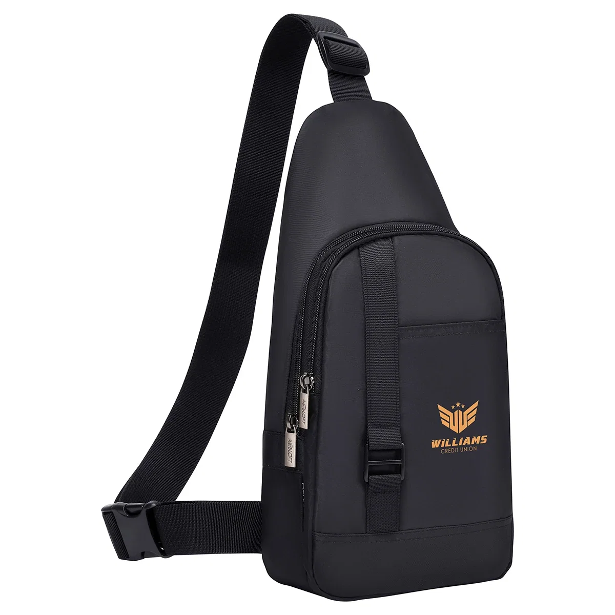 Back view of the branded Aero LOFT ECO Anywhere Crossbody Mini Backpack