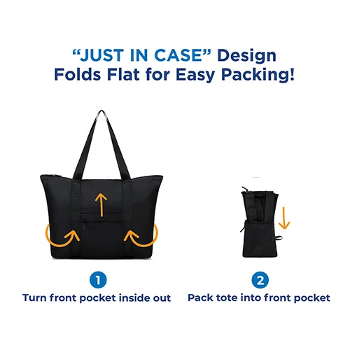 Promotional Aero LOFT foldable tote packed into its pouch