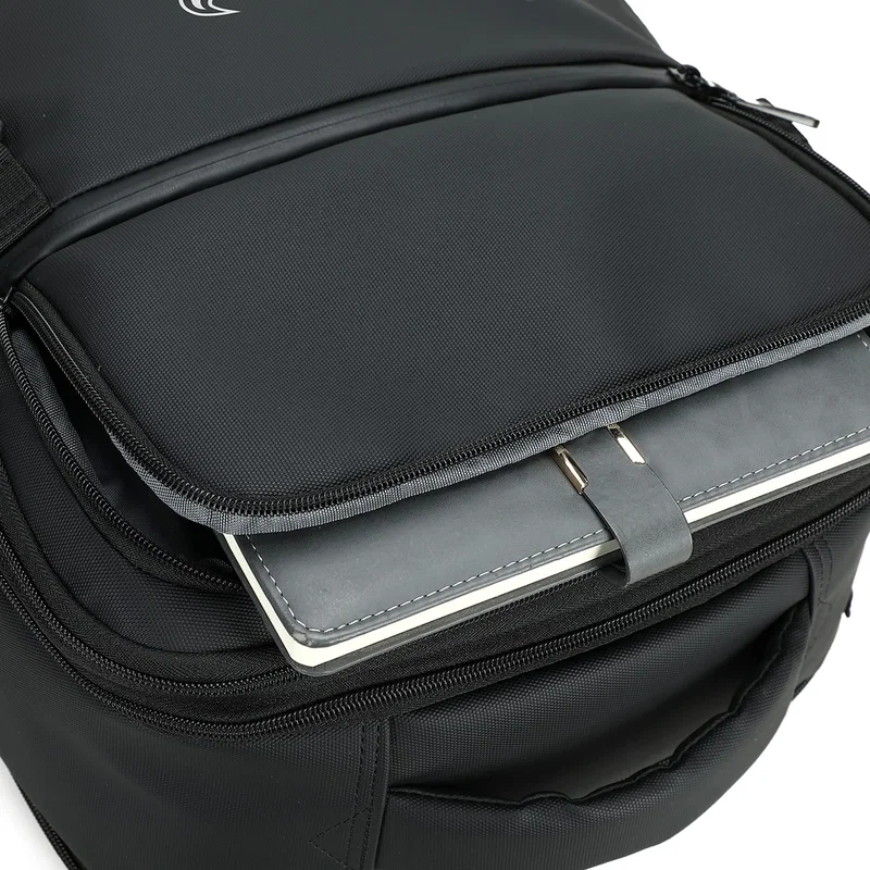 Three-quarter angle view of the custom Aero LOFT HYBRID Travel Backpack