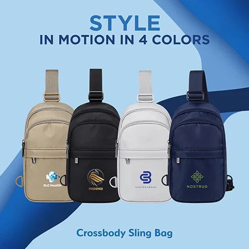 Custom Aero LOFT Motion 3.2L crossbody sling bag, front view