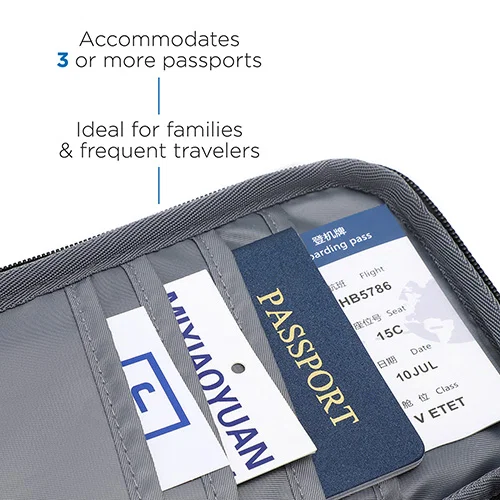 Promotional Aero LOFT travel wallet holding a passport