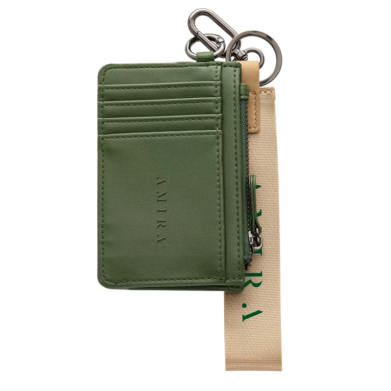 Corner detail close-up of the promotional Aero LOFT Slim Card Wallet