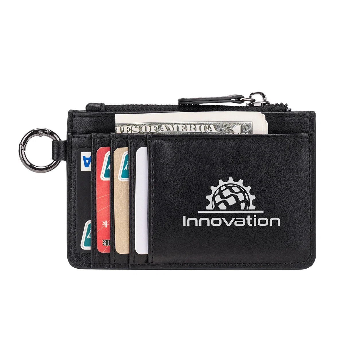 Aero LOFT Slim Card Wallet shown from the back, rear view of the branded wallet