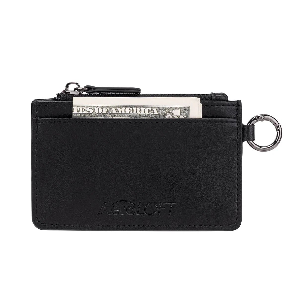 Side profile of the promotional Aero LOFT Slim Card Wallet
