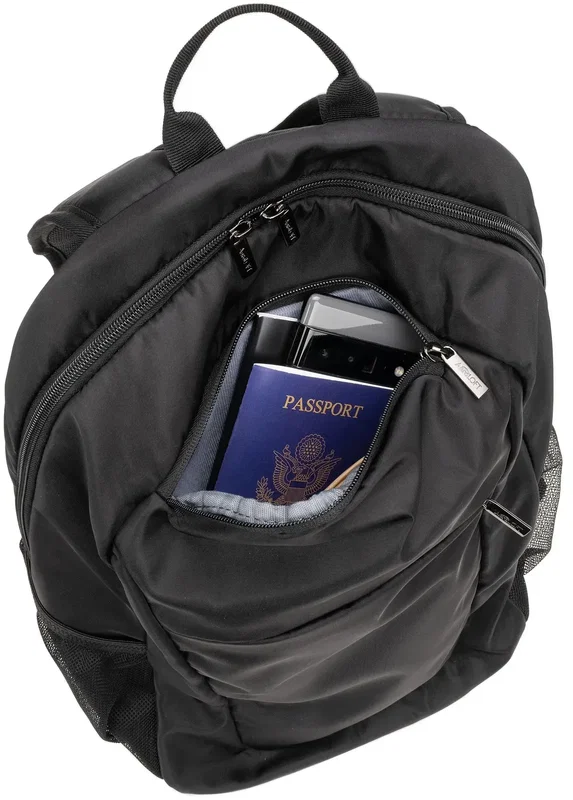 AeroLoft laptop backpack luggage pass-through strap, custom branded promotional travel bag