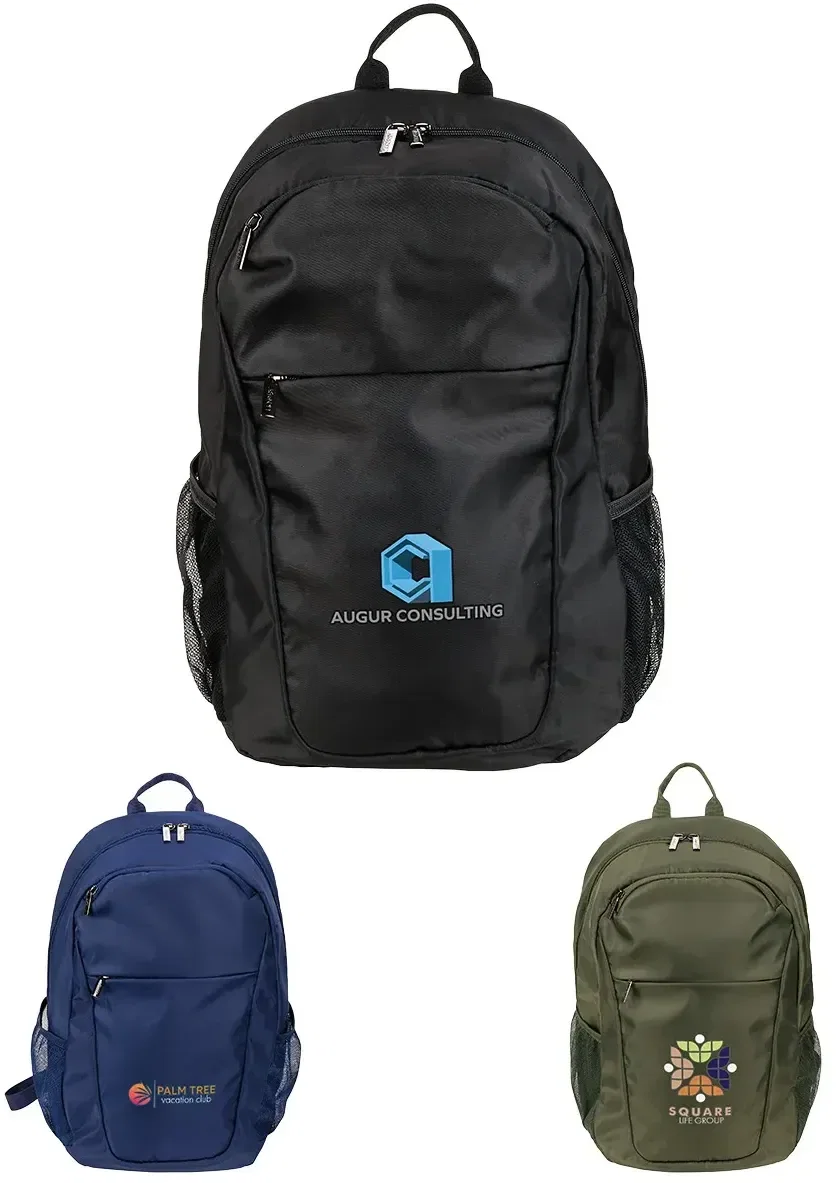 AeroLoft Business First Laptop Backpack, custom branded promotional laptop backpack, front view