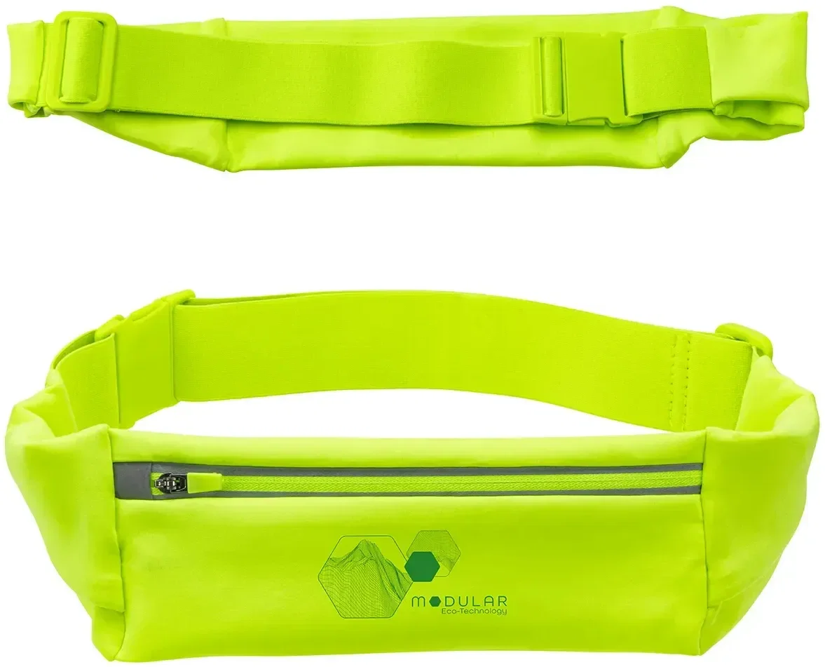 Branded AeroLoft flex lycra running belt, side view