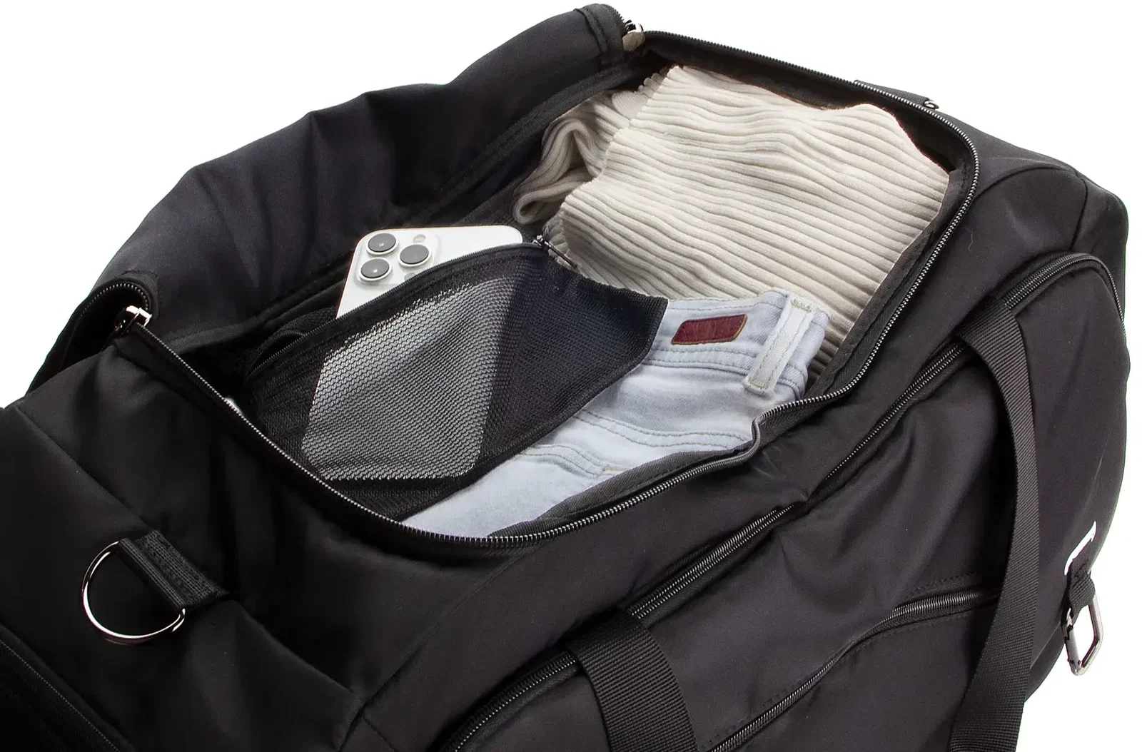 Branded AeroLoft weekender duffel with separate shoe compartment, promotional gym bag