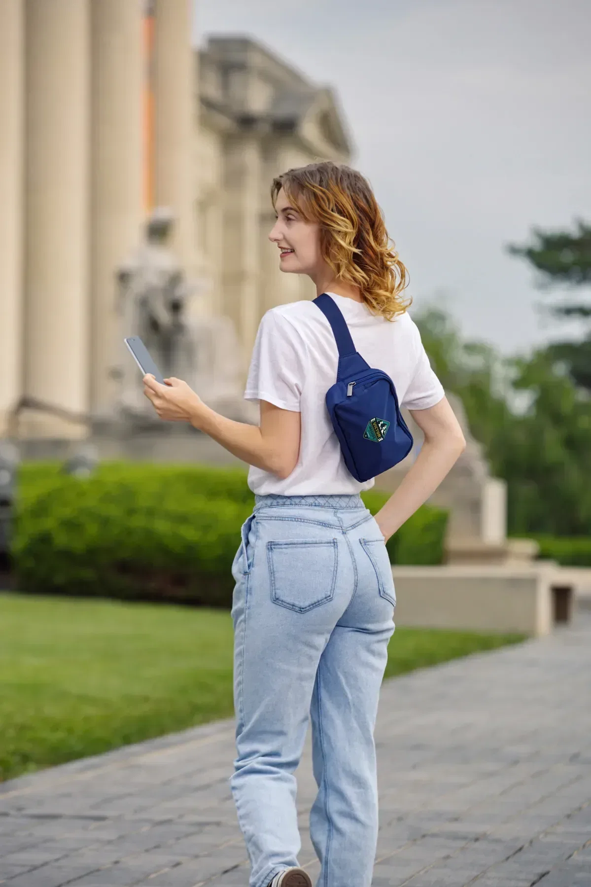 AeroLoft Water-Resistant Belt Bag (2 Sizes) being worn