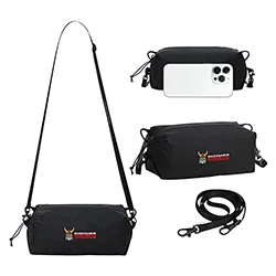 Custom AeroLoft Space Saver ripstop zip pouch travel bag, front view