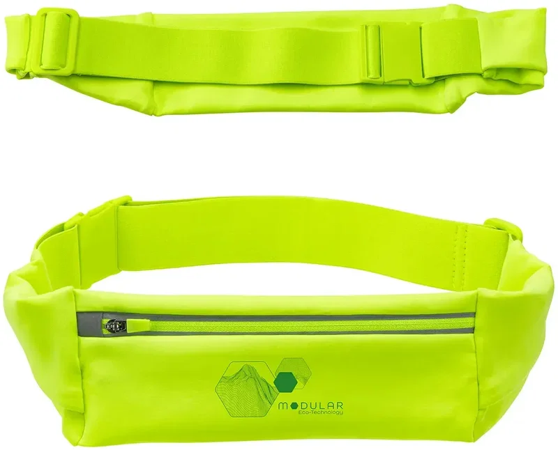 Branded AeroLoft flex lycra running belt, side view