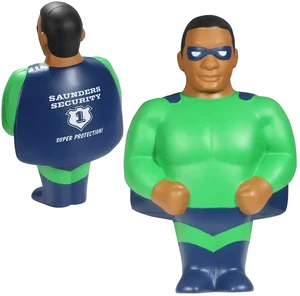 Custom African American Super Hero Stress Reliever