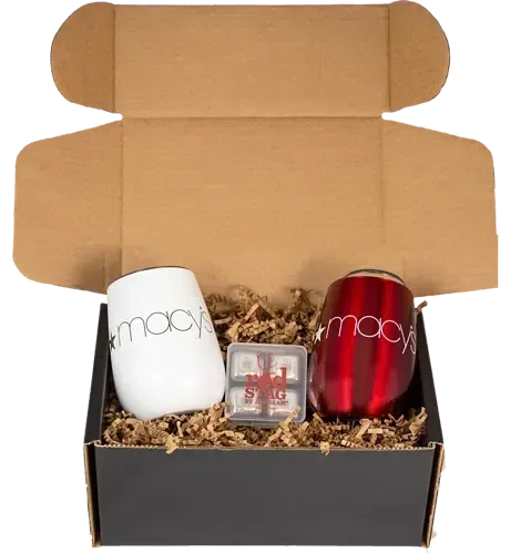 Personalized Branded After Party Kit (Two Pinot 10 oz Stainless Tumblers with Cool Cubes)