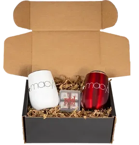 Personalized Branded After Party Kit (Two Pinot 10 oz Stainless Tumblers with Cool Cubes)