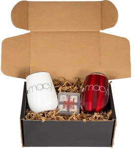 Personalized Branded After Party Kit (Two Pinot 10 oz Stainless Tumblers with Cool Cubes)