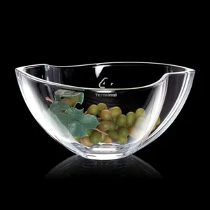 Lead Free Crystalline Bowl Award, Wide Low Profile - Ainsley