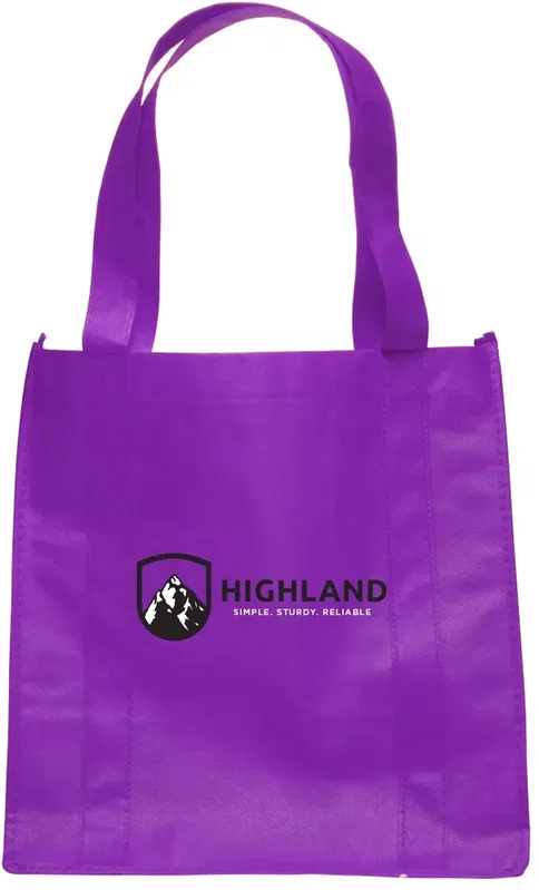 Branded Non-Woven Grocery Tote Bags with 2-Color Logo — view 3