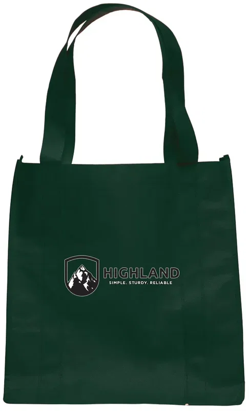 Branded Non-Woven Grocery Tote Bags with 2-Color Logo — view 5