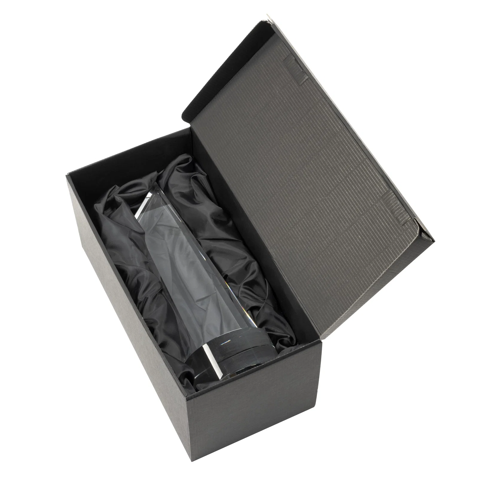 Personalized Optical Crystal Trapezoidal Tower Award with 3D Subsurface Engraving for safety achievement programs